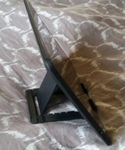 MoKo Phone/Tablet Stand, Foldable Tablet Holder Fits with iPhone 15/Pro/Plus/Pro Max, iPhone 12/12 pro Max/11/Xs Max, iPad Pro 11, iPad Air 4/Mini 6 2021, iPad 9th 10.2", Black Small Size 57 71KDllFxmVL