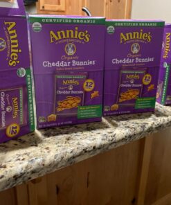 Annie's Homegrown Variety Organic Variety Pack, Cheddar Bunnies, Bunny Grahams & Cheddar Squares, 12 Pouches Crackers & Graham snacks 12 Piece Assortment 50 71KDsL Z1rL