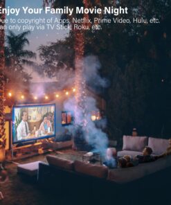 Mini Projector, VOPLLS 1080P Full HD Supported Video Projector, Portable Outdoor Home Theater Movie Projector, 50% Zoom, Compatible with HDMI, USB, AV, Smartphone/Tablet/Laptop/PC/TV Box A-Mini projector 29 71KDv SPJPL