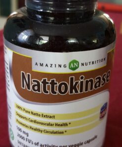 Amazing Formulas Nattokinase Dietary Supplement 100mg 90 Veggie Capsules Supplement | 2000 FU Enzyme Activity from Pure Nattokinase | Non-GMO | Gluten Free | Made in USA | Ideal for Vegetarians 90 Count 25 71KEAMXeBnL