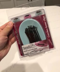 HairpinPal Magnetic Bobby Pin Holder - Easy Hair Clip and Pin Collector - Manage Hair Clips - Keeps Rooms Tidy - Sea Foam Teal - Made in the USA 33 71KENnaSWL