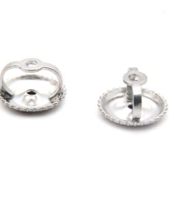 Dazzlingrock Collection Screw Back Earring Backs Only (Diameter 6.3 mm), 14K White Gold 8 71KF2WPezL
