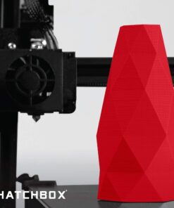 HATCHBOX 1.75mm Red PLA 3D Printer Filament, 1 KG Spool, Dimensional Accuracy +/- 0.03 mm, 3D Printing Filament 28 71KGEoFlULL