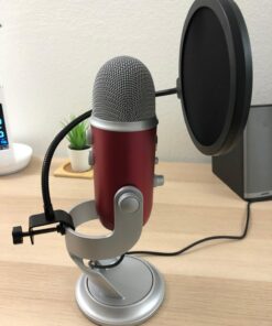 Neewer Professional Microphone Pop Filter Shield Compatible with Blue Yeti and Any Other Microphone, Dual Layered Wind Pop Screen With A Flexible 360 Degree Gooseneck Clip Stabilizing Arm Standard Packaging 39 71KGI7UUoL