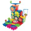 Krazy Gears Gear Building Toy Set - Interlocking Learning Blocks - Motorized Spinning Gears - 81 Piece Playground Edition