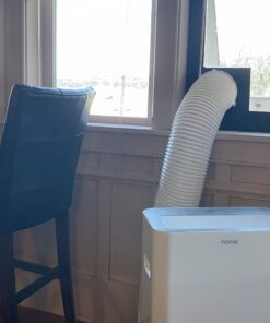 hOmelabs Portable Air Conditioner 12000 BTU - Cools Rooms up to 450 Sq. Ft. - Quiet AC Unit with Wheels, Washable Filter and Remote Control (New DOE 7200 BTU) 12,000 BTU 23 71KH58tCZGL