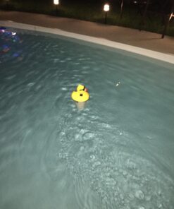 GAME 8002 Solar Light-Up Derby Pool 3”-Tablet Chlorine Dispenser LED Light Sensor Expandable Basket Adjustable Flow Rate Duck, Tiki, Globe, Pineapple, and Volcano, Older Version 39 71KHroGg6FL