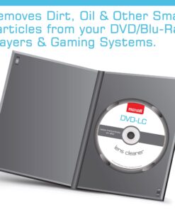 Alternative view of Maxell – 190059, DVD Lens Cleaner with Microfiber Brush System - for Optimal Cleaning, Remove Dust Oil, Small Particles – Compatible with All DVDs, PC, Xbox/xbox360 & Ps1/2 Gaming Systems