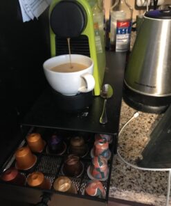 Nifty Small Nespresso Original Line Capsule Drawer – Black, 40 Capsule Pod Pack Holder, Non-Rolling Sliding Drawer, Under Coffee Pot Storage, Home Kitchen Counter Organizer Black Non-Rolling Sliding Drawer 40 Count (Pack of 1) 48 71KIIOpwD5L