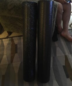 Amazon Basics High-Density Round Foam Roller for Exercise, Massage, Muscle Recovery Blue Speckled 36-Inch 30 71KIJaUz4L