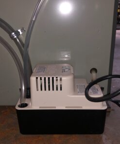 Little Giant VCMA-15ULST 115 Volt, 65 GPH, 1/50 HP Automatic Condensate Removal Pump with Safety Switch and Tubing, Black/White, 554415 Includes Safety Switch/Tubing 68 71KJXuduHIL