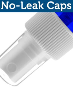 Sally's Organics® 4oz Empty Blue Glass Spray Bottles - Small 4 oz Misters Great for Face Spritz, Essential Oils, Beauty Solutions, and Cleaning Sprayer - Portable Atomizer Spritzer - 2 Pack 22 71KKhkDThdL