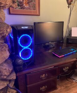 SkyTech Blaze II Gaming Computer PC Desktop – Ryzen 5 2600 6-Core 3.4 GHz, NVIDIA GeForce GTX 1660 6G, 500G SSD, 8GB DDR4, RGB, AC WiFi, Windows 10 Home 64-bit 2600 | GTX 1660 53 71KLTGzIN L