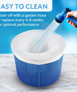 IMPRESA 10-Pack of Pool Skimmer Socks - Excellent Savers for Filters, Baskets, and Skimmers - The Ideal Sock/Net/Saver to Protect Your Inground or Above Ground Pool 26 71KLVE3EarL