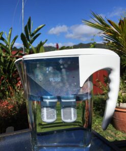 Seychelle pH2O Alkaline Water Filter Pitcher - pH Enhancing Filtration - USA-Made Filter, 64oz 22 71KNRTREg6L