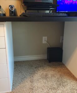 Electriduct Large J Channel Cable Raceway Self Adhesive Desk Cord Organizer and Wire Manager for Computer, Gaming and Entertainment Centers - Black - 48" (4 Feet) Large 48" Raceway 1 56 71KNd 99pL