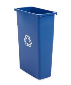 Rubbermaid Slim Jim Waste Container, 87 L - Blue 9 71KNfUnokeL