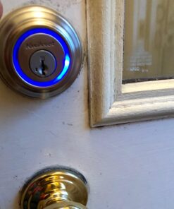 Kwikset - Kevo 99250-202 Kevo 2nd Gen Bluetooth Touch-to-Open Smart Keyless Entry Electronic Deadbolt Door Lock Featuring SmartKey Security, Satin Nickel 43 71KNt50f9HL