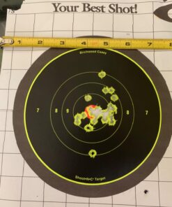 Birchwood Casey Bull's-Eye Reactive Targets - Highly Visible Instant Feedback Self-Adhesive Shooting Targets One Size 60 Targets, 720 Pasters 32 71KOFzHXfL