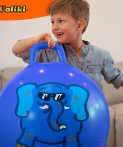 WALIKI Hopper Ball for Kids| Hippity Hop | Jumping Hopping Therapy Ball | Birthday Gift | Blue | Ages: 3-6 | 18"/45CM Ages: 3-6 (18"/45CM) 24 71KOOdLWjAL