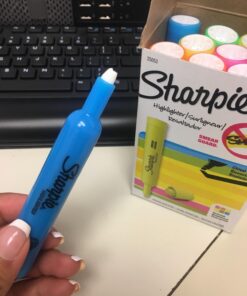 SHARPIE Tank Style Highlighters, Chisel Tip, Assorted, Box of 12 28 71KOwxeuJL