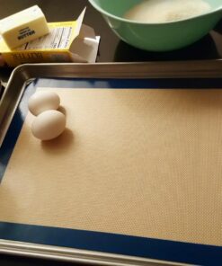 USA Pan Bakeware Nonstick Half Sheet Pan and Silicone Mat Set, 1 EA Half Sheet Pan and Baking Mat Set 25 71KPhdsz5PL