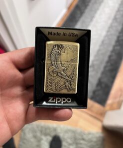 Zippo Eagle Lighters Brushed Brass 35 71KPlEfbGPL