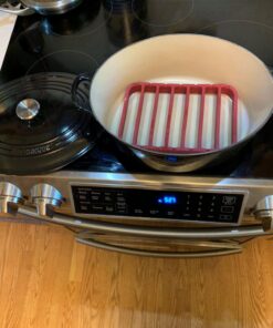 Norpro, Red Rectangle Silicone Roasting Rack, 1 EA 24 71KPpiWkW4L