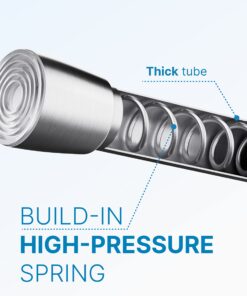 Alternative view of iDesign Forma Metal Tension, Adjustable Customizable Curtain Rod for Bathtub, Shower Stall, Closet, Doorway, 26-42", Brushed Stainless Steel 26-42" Set of 1