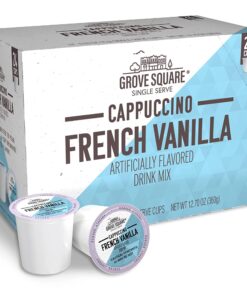 Alternative view of Grove Square Cappuccino, French Vanilla, 24 Count Single Serve Cups 24 Count (Pack of 1)