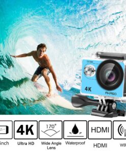 Alternative view of AKASO EK7000 4K30FPS Action Camera Ultra HD Underwater Camera 170 Degree Wide Angle 98FT Waterproof Camera Blue