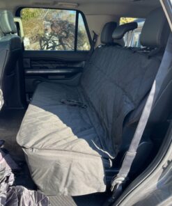 4Knines Dog Seat Cover Without Hammock for Cars, SUVs, and Small Trucks - Heavy Duty, Non Slip, Waterproof (Black) Black 40 71KTb1KB5CL