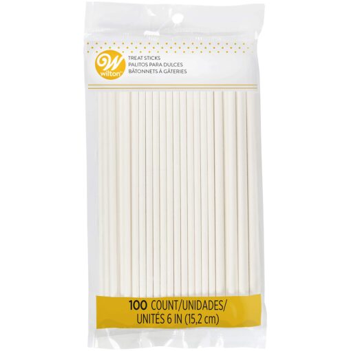 Wilton White 6-Inch Lollipop Sticks, Cake Pop Sticks, 100-Count Currenlty #1 item for "lollipop sticks" search