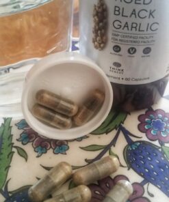 Aged Black Garlic Capsules - Garlic Pills - Less Odor - 60 Capsules - Allium Sativum Supplement - More Effective Than Allicin 26 71KUUv2ylTL