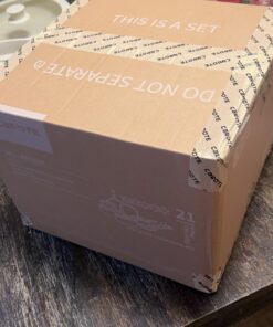 CAROTE 21pcs Pots and Pans Set, Nonstick Cookware Set Detachable Handle, Induction Kitchen Cookware Sets Non Stick with Removable Handle, RV Cookware Set, Oven Safe Cookware Set Cream White 21 pcs Granite Set 22 71KUcCmjbvL