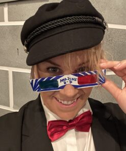 Red & Blue White Cardboard Glasses (3 Pairs) MADE IN US 9 71KUqYxduGL