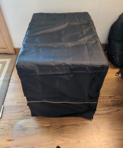 MidWest Homes for Pets Dog Crate Cover, Privacy Dog Crate Cover Fits MidWest Dog Crates, Machine Wash & Dry 24-Inch Black 33 71KUtqMSGgL