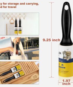 WulaWindy Lint Roller Pet Hair Remover - Extra Sticky Lint Remover Rollers for Clothes Sofa Carpet Pet Hair Dirt Removal - 8 Pack Refills, 512 Sheets Total 16 71KVzlzPM4L