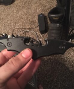 Dark Twin Blade Knife - Double Edge Folding Pocket with clip, 11" Stainless Steel Two Sharp Cut (Black) Black 60 71KW9WSjsZL