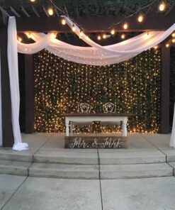 Sheer Voile Chiffon Fabric Draping Panels | 20 Yards 120" Wide White Voile Fabric | Use for Backdrop Curtain -Wedding and Special Events 19 71KWE6ZRXeL