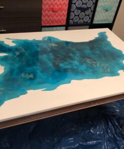 MAS Table Top Pro (1-Gallon Kit) | Crystal Clear Casting for DIY Arts and Crafts Projects | 2-Part Resin and Hardener Epoxy Kit | for Countertops, Wood Tables, Tabletops, Bar Tops, and More 1 Gallon 55 71KWGX3jdrL