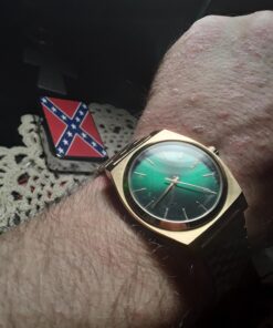 Nixon Time Teller A045. 100m Water Resistant Watch (37mm Stainless Steel Watch Face) All Gold / Green 29 71KWVbOHtNL 1