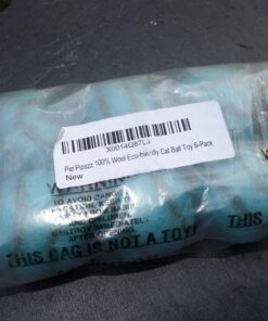 Pet Pizazz Wool Ball Cat Toy - 6PC - 100% Wool Cat Toys for Indoor Cats Interactive 16 71KWm2AXwUL