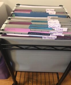 Amazon Basics Hanging File Folders, Letter Size, Gray, 25-Pack 27 71KX8R5IXxL