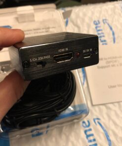 Tendak 4K x 2K HDMI to HDMI and Optical TOSLINK SPDIF + 3.5mm Stereo Audio Extractor Converter HDMI Audio Splitter Adapter(HDMI Input, HDMI + Digital/Analog Audio Output),AV-096-BK 36 71KXIbQIRbL
