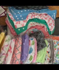 Nora's Nursery Baby Cloth Pocket Diapers Bamboo Inserts 1 Wet Bag 7 Pack B&W Unisex 2 43 71KXqAA9LCL