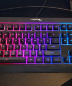 HyperX Alloy Core RGB – Membrane Gaming Keyboard, Comfortable Quiet Silent Keys with RGB LED Lighting Effects, Spill Resistant, Dedicated Media Keys, Compatible with Windows 10/8.1/8/7 – Black 29 71KXyjHiMSL