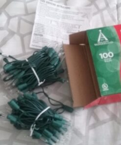 Noma/Inliten Holiday Wonderland 100-Count Clear Christmas Light Set,Green Wire 28 71KY 5O4HOL