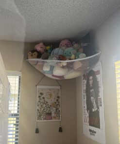 Handy Laundry Jumbo Toy Hammock, Organize Stuffed Animals or Children's Toys, Looks Great with Any Decor While neatly organizing Kid's Toys and Stuffed Animals, Expands to 5.5 feet, White 35 71KYyQm0AyL