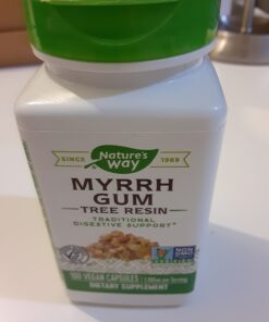 Nature's Way Myrrh Gum Tree Resin, Traditional Digestive Support*, 1,100mg Per Serving, 100 Capsules (Packaging May Vary) 100 Count (Pack of 1) 21 71KZJzMUwRL